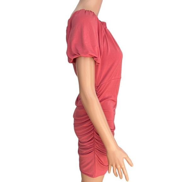 Kimi + Kai Maternity "Becka" Convertible Shoulder Ruched Dress size S NWOT - Picture 5 of 10